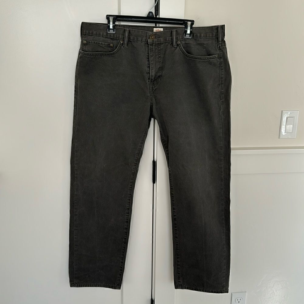 Dockers Men’s Gray 100% Cotton Straight Fit Casual Jeans Pants Size 38X30 EUC